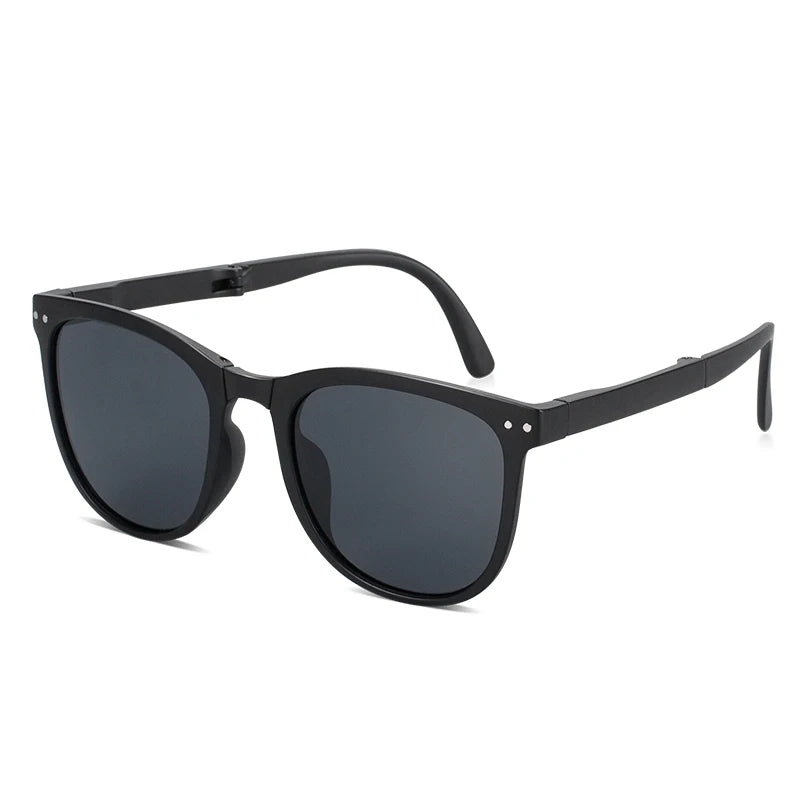 New Sunglasses Arrivals Eco Friendly Tortoiseshell Tr90 Custom Polarized Folding Sunglasses