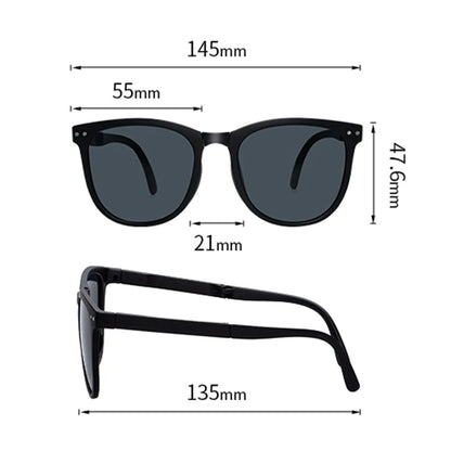 New Sunglasses Arrivals Eco Friendly Tortoiseshell Tr90 Custom Polarized Folding Sunglasses