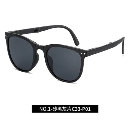 New Sunglasses Arrivals Eco Friendly Tortoiseshell Tr90 Custom Polarized Folding Sunglasses