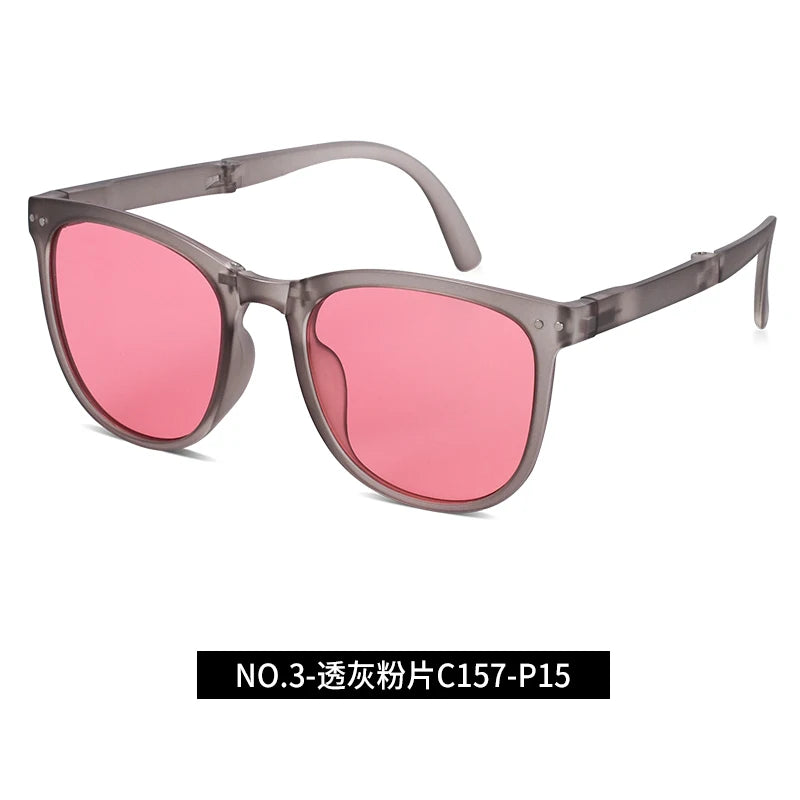 New Sunglasses Arrivals Eco Friendly Tortoiseshell Tr90 Custom Polarized Folding Sunglasses