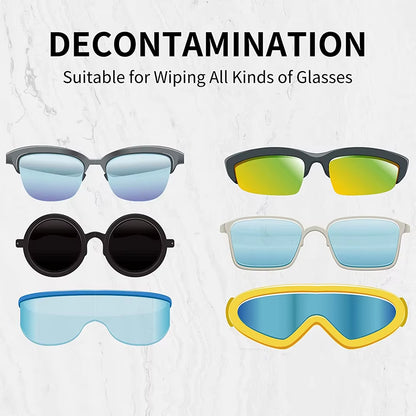 Mini Sun Glasses Eyeglass Microfiber Cleaner Soft Brush Cleaning Tool Glasses Accessories Cleaning Clip