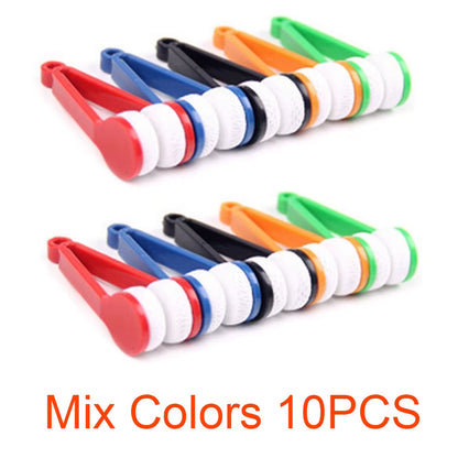 Mini Sun Glasses Eyeglass Microfiber Cleaner Soft Brush Cleaning Tool Glasses Accessories Cleaning Clip